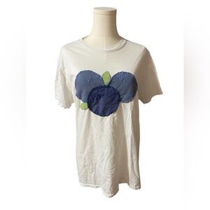 handmade sewn blueberry tee